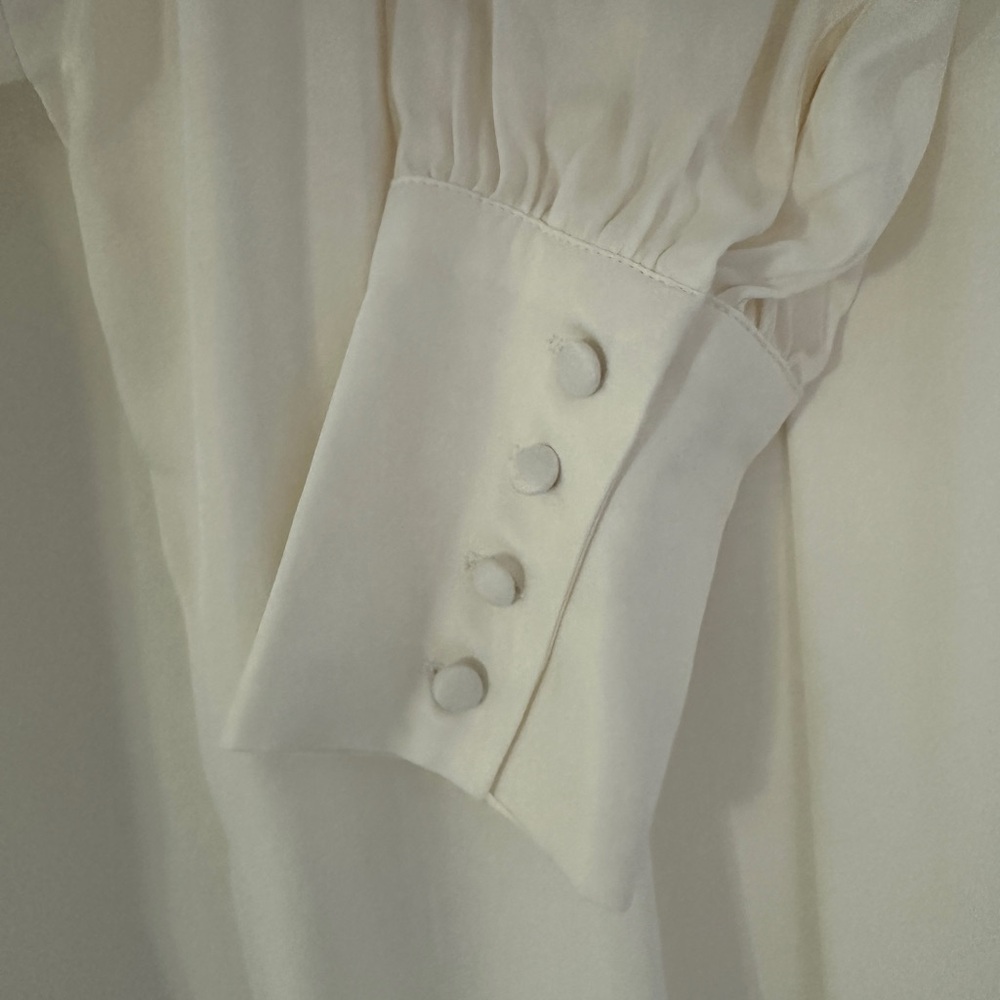 Zara Cream Wrap Robe - Picture 4 of 7